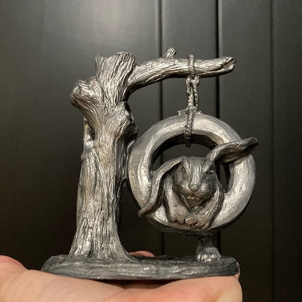 RARE Michael Ricker Pewter Art Piece
